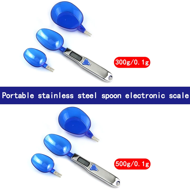 Kitchen Digital Scale Spoon LCD Display Electronic Measuring Scales with 3 Detachable Weighing for Tea Medicine 500g/0.1g | Дом и сад