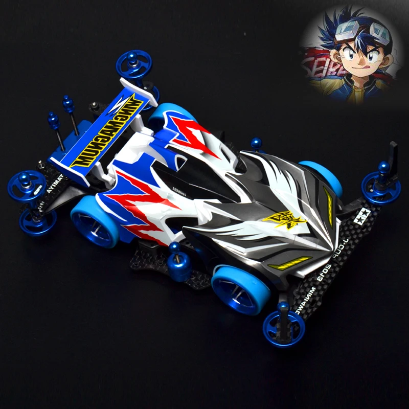 Tamiya CYCLONE MAGNUM Mini 4WD модели автомобилей с AR шасси из алюминиевого сплава ролики