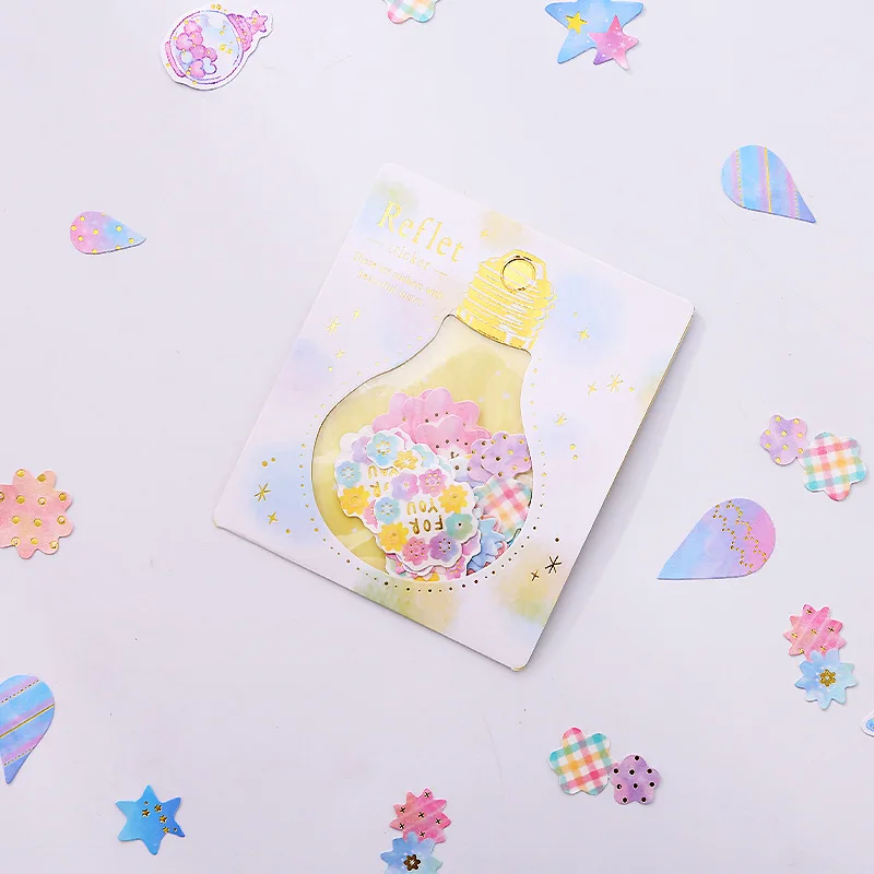 AngelHere 30 шт./лот горячая штамповка стикер Kawaii креативный цветок стикер s планировщик украшение книги DIY Материал Рождество стикер - Цвет: 1