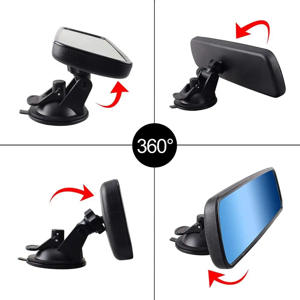 Универсальное антибликовое широкоугольное выпуклое зеркало заднего вида