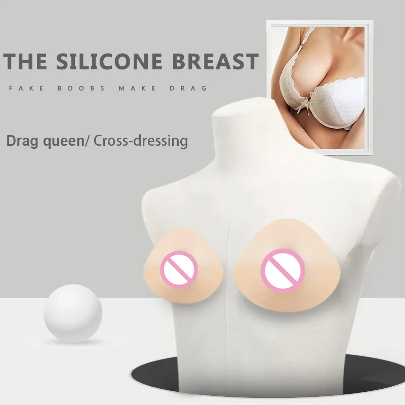 

ONEFENG Triangle Shape Soft Comfortable Silicone Breast Forms Artificial Boobs Backside Deep Concave for Unisex 1800-2400g/Pair