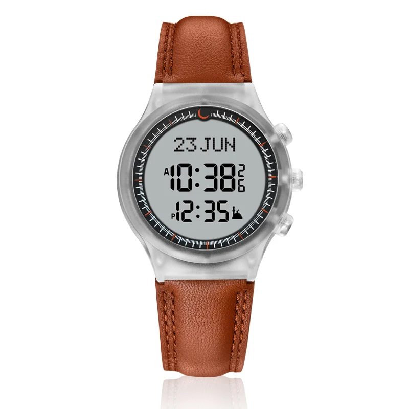 Модные деловые мужские часы Лучшие цифровые Azan водонепроницаемые наручные Gebuine с