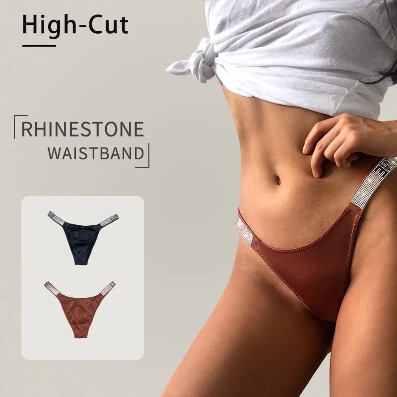 

Женские сексуальные стринги Стразы, нижнее белье с надписями, бриллианты, стринги с заниженной талией, женские трусы, шорты, Т-образные шорт...