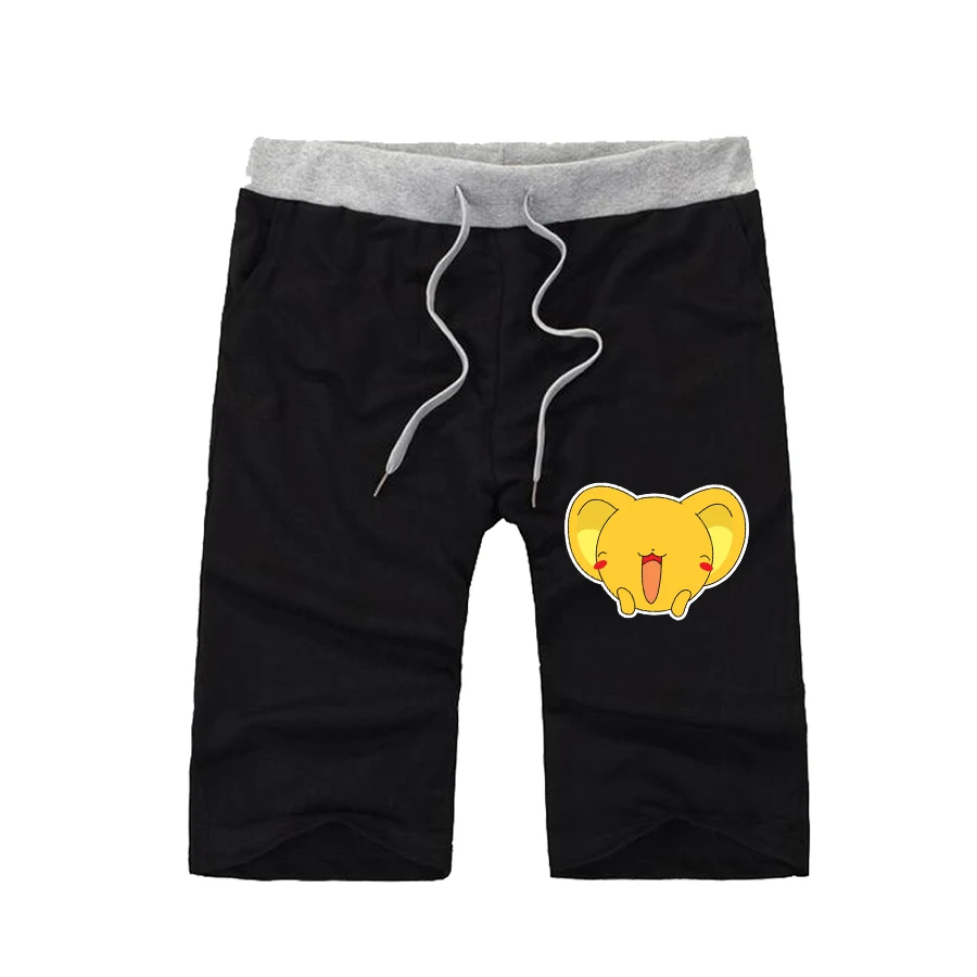 

anime Card Captor Sakura shorts Men Short Sweatpants Workout Solid Knee Length Short Pants Casual shorts teenagers
