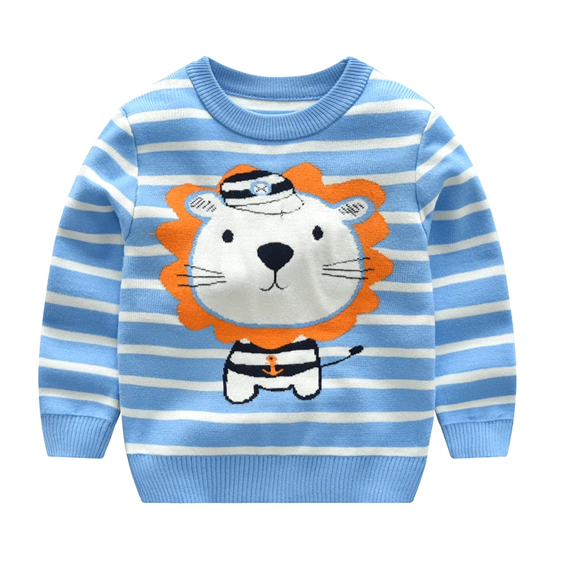 MudiPanda 2-8 Years Children Winter Sweaters Cartoon Lion Kids Clothes For Boys Girls Knitted Baby Clothing New 2020 | Детская одежда и