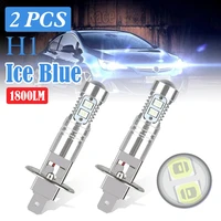 2 pcs h1 led headlight bulbs 6000k super bright car high low beam motorcycle headlights auto light accessories