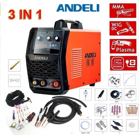 Фотосварочный аппарат 3 в 1 цифровой дисплей резак плазменной резки TIG/ MMA/ CUT AC 220 В