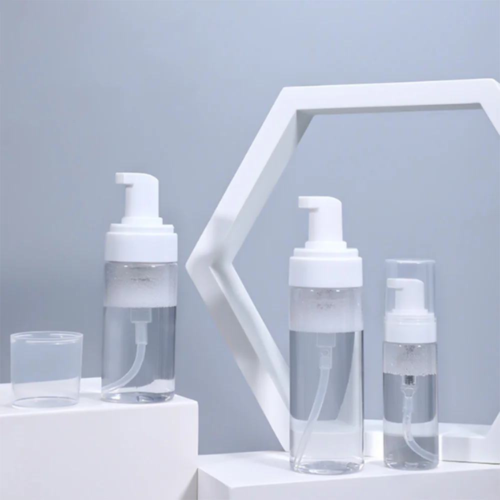 50/80/100/150/200ml Plastic Foam Pump Bottle Refillable Portable Empty Cosmetic Container Traveler Cleaner Soap Tool | Красота и