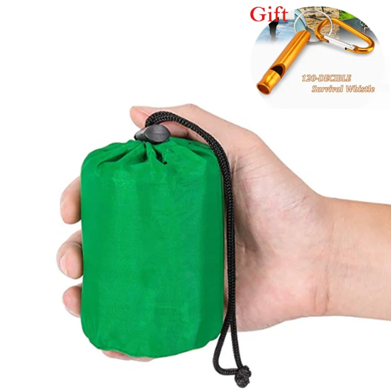 Зеленый спасательный Спальный Мешок Bivy сохраняющий тепло водонепроницаемый