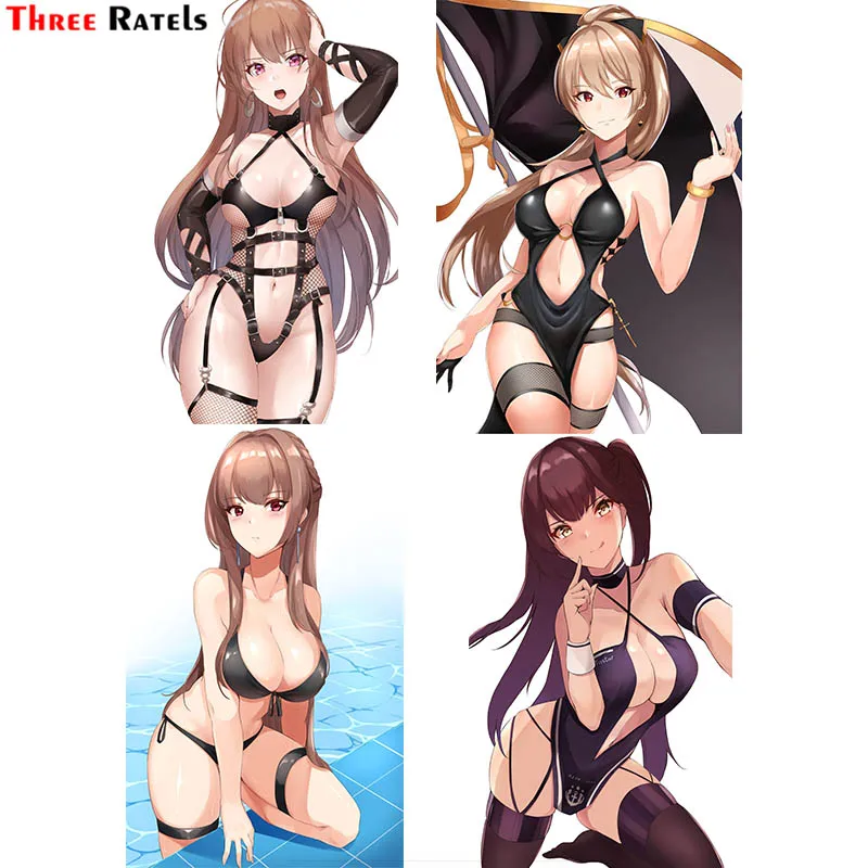 

Three Ratels F444 For Anime Bikini Garter Haneramu Azur Lane Car Stickers And Decals Waterproof Property Trunk Decoration