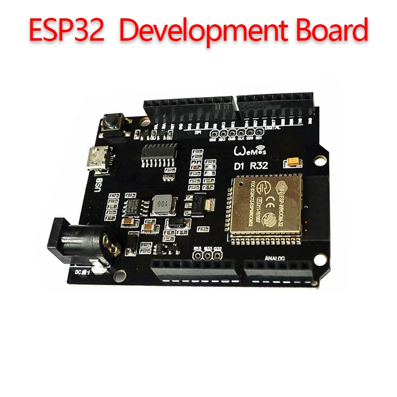 

Макетная плата ESP32 для Wemos D1 Mini Arduino UNO R3 D1 R32, макетная Беспроводная плата с Wi-Fi, Bluetooth-c, CH340, 4 м, память One