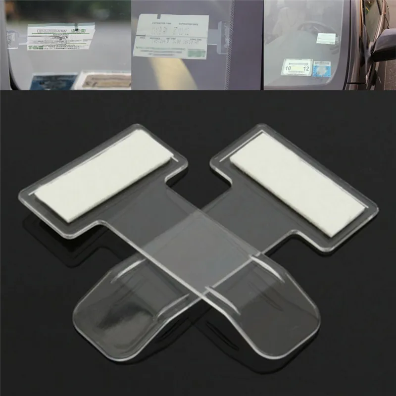 

1PC Automotive Internal Organizer Car Styling For Car windshield Fastener Stickers Car Parking Ticket Holder Clip
