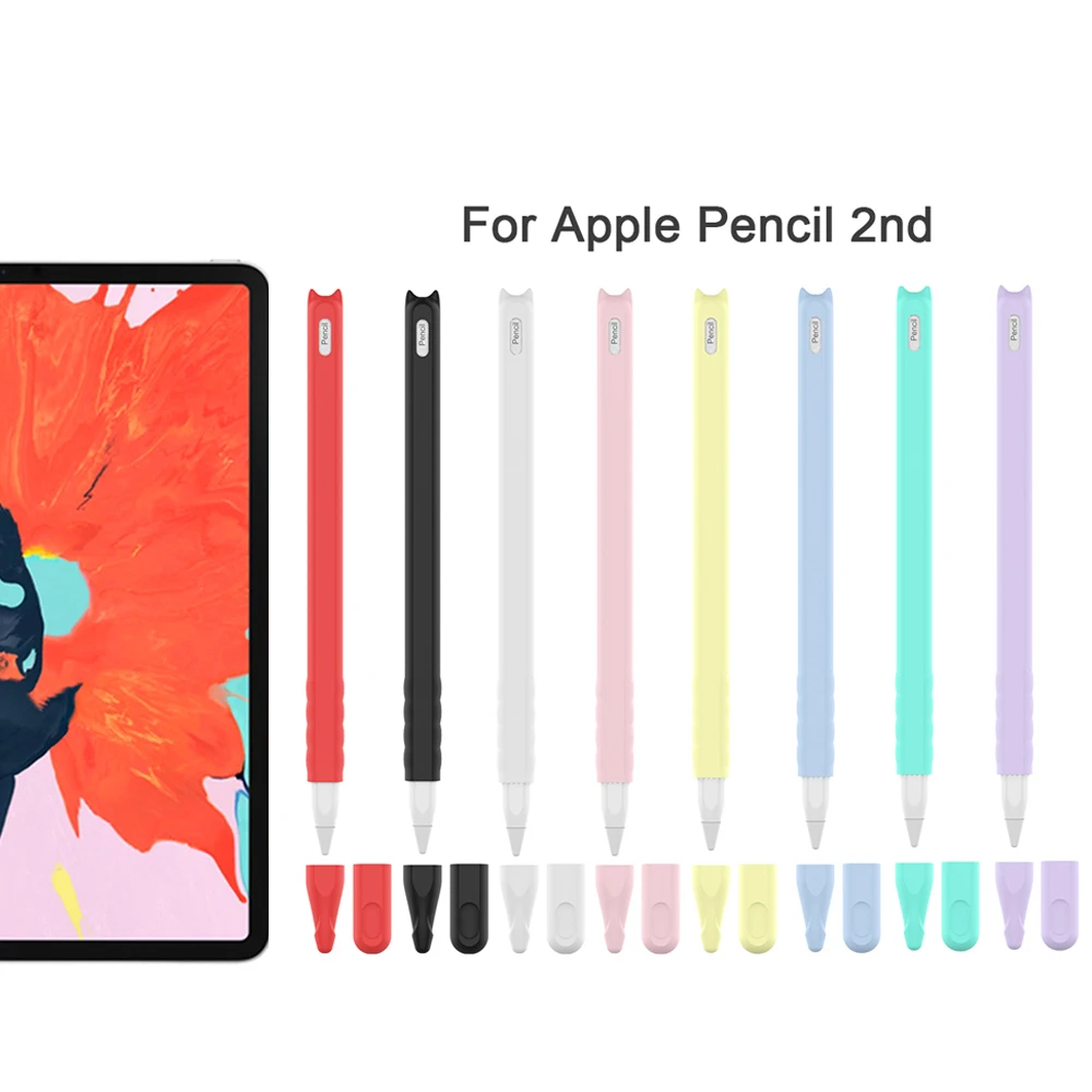 1 комплект рукав карандаш ручка держатель силиконовый чехол для Apple Pencil 2