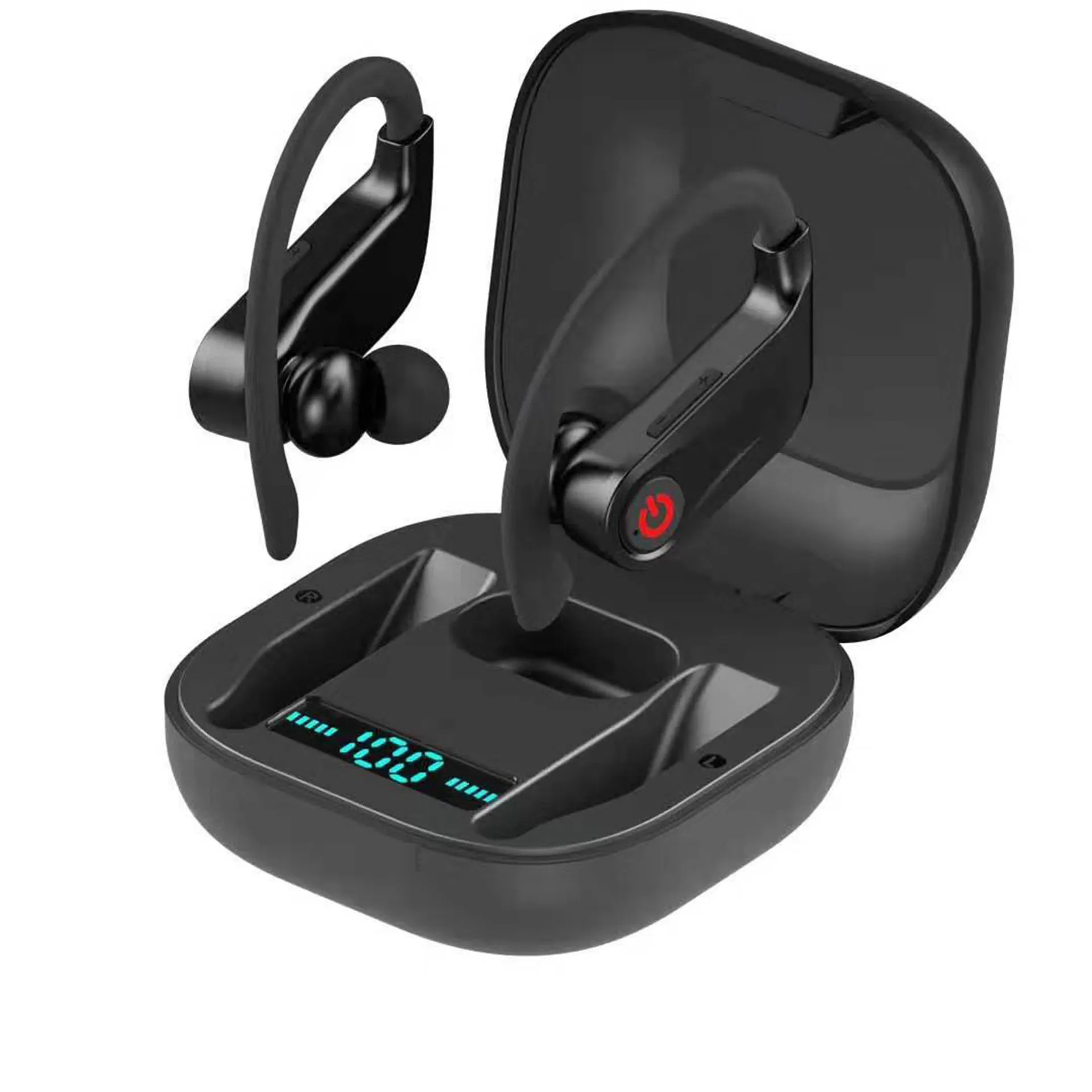 TWS 5 0 беспроводные наушники Bluetooth для HBQ Q62 Powerbeats Pro HIFI мини Спорт ушной крючок с