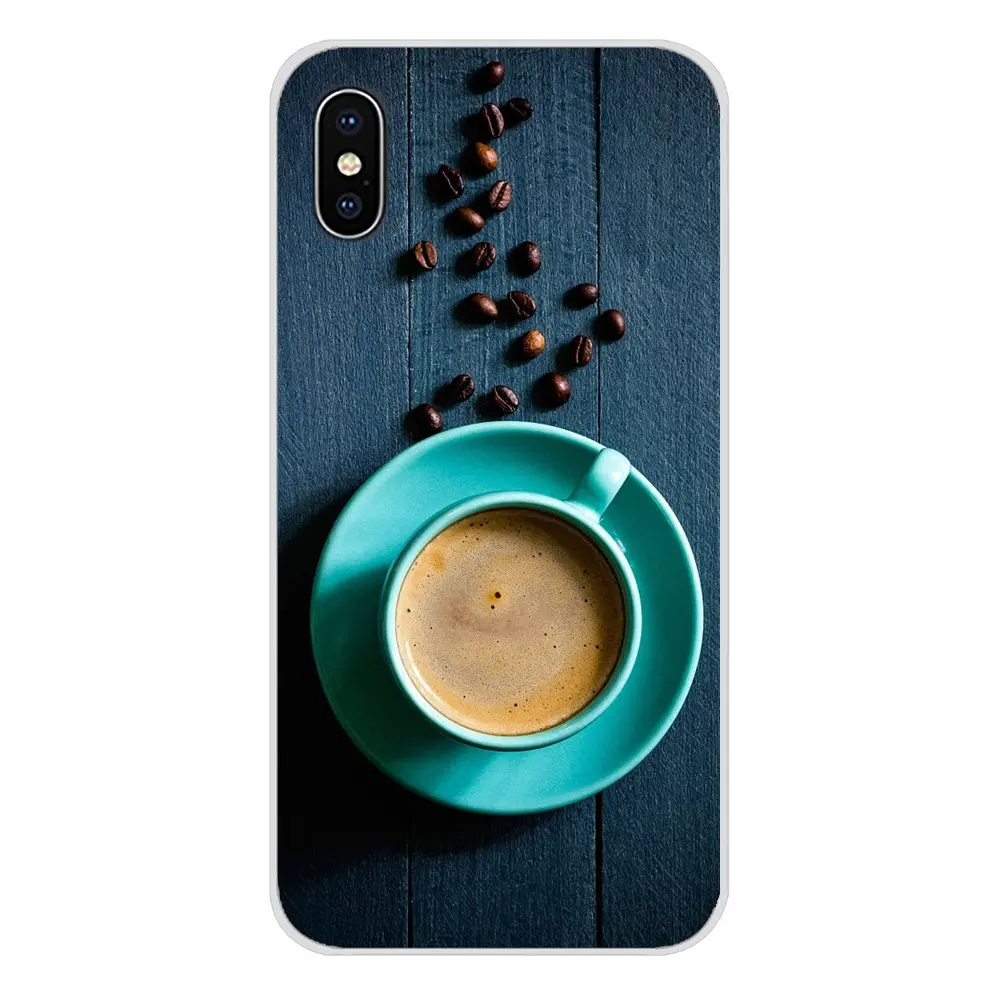 Силиконовые чехлы дизайн кофейная чашка кофейные зерна для Huawei G7 G8 P8 P9 P10 P20 P30 Lite