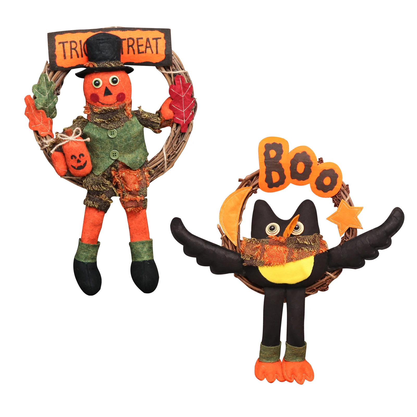 

Halloween Wreath Decoration Door Hanging Ornament New Bar KTV Haunted Festival Supplies For Home Hanging Plate Listing Opportune