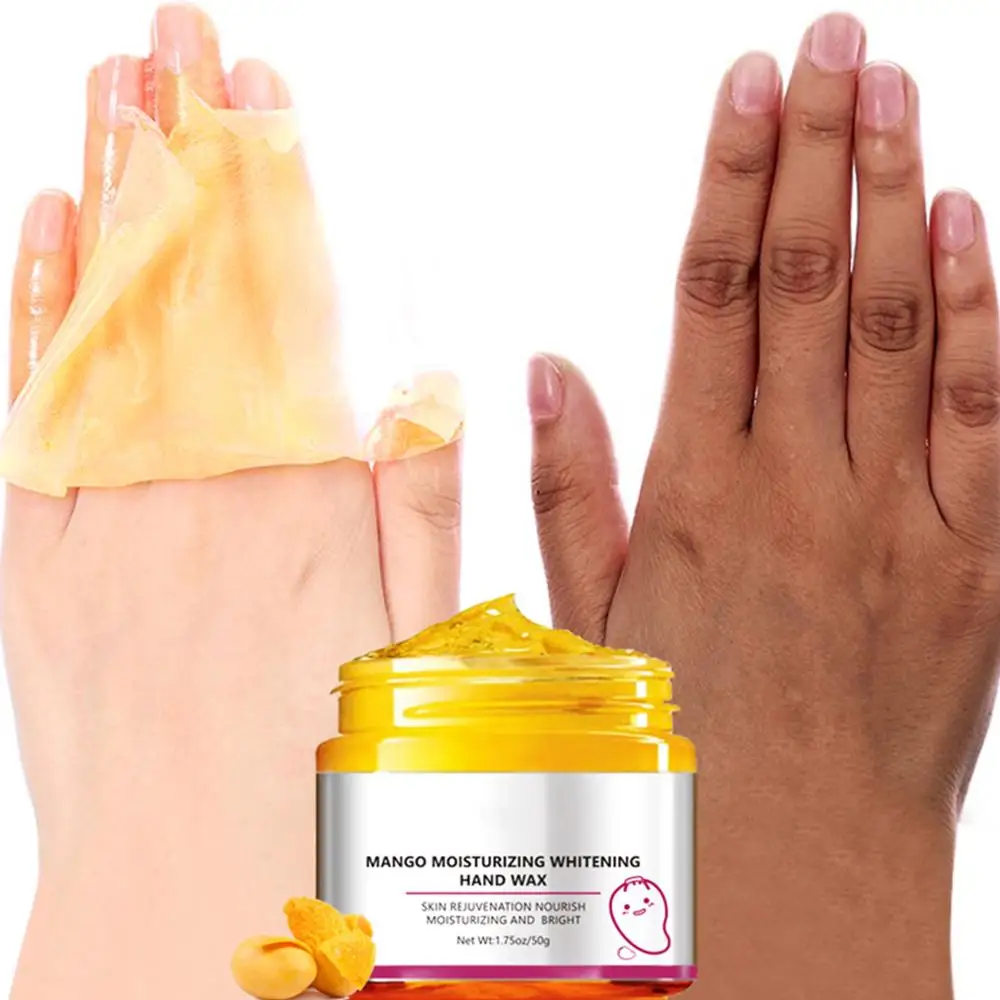 

50g Mango Hands Mask Hand Wax Whitening Moisturizing Repair Exfoliating Calluses Filming Anti-Aging Hand Skin Cream