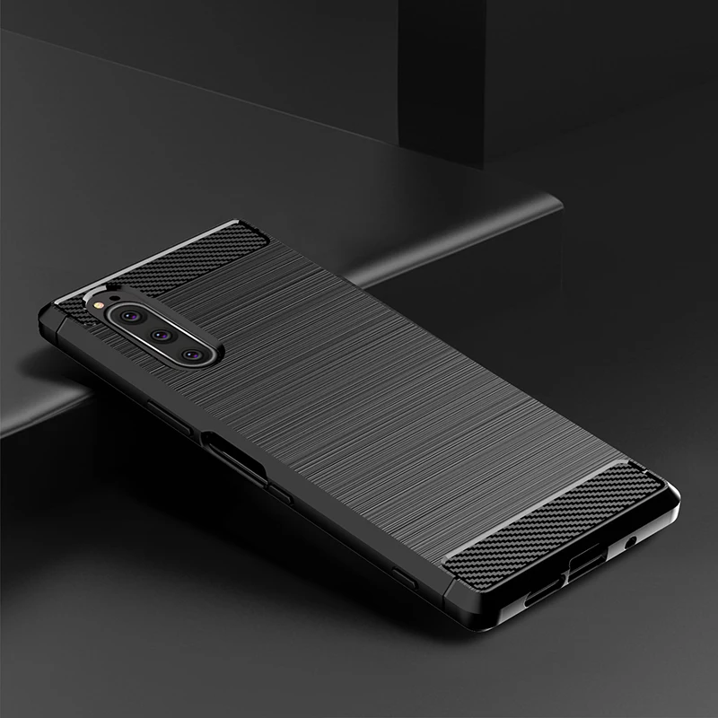 Чехол для Sony Xperia 5 Силиконовый прочный бронированный мягкий чехол 8 Xperia5 2019 чехлы