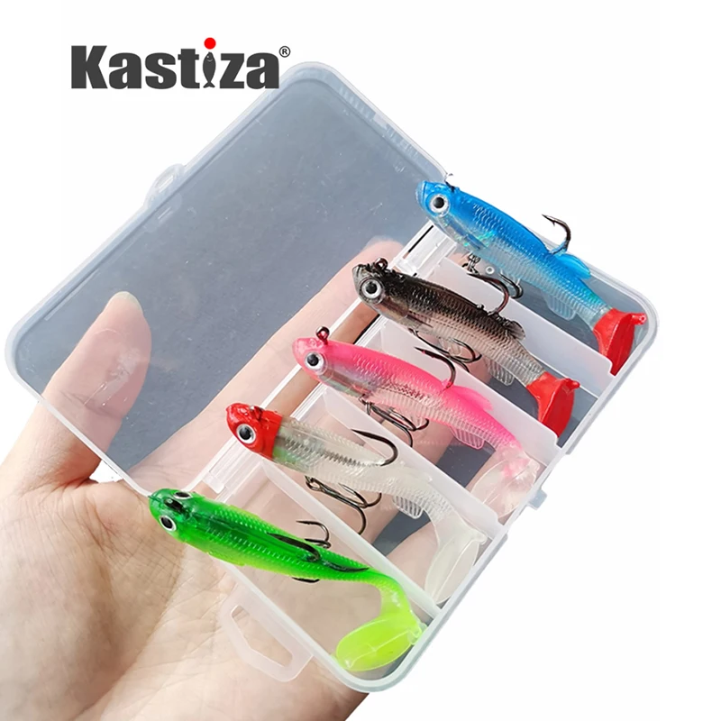 5 шт./компл. набор мягких рыболовных приманок силиконовые воблеры свимбейт