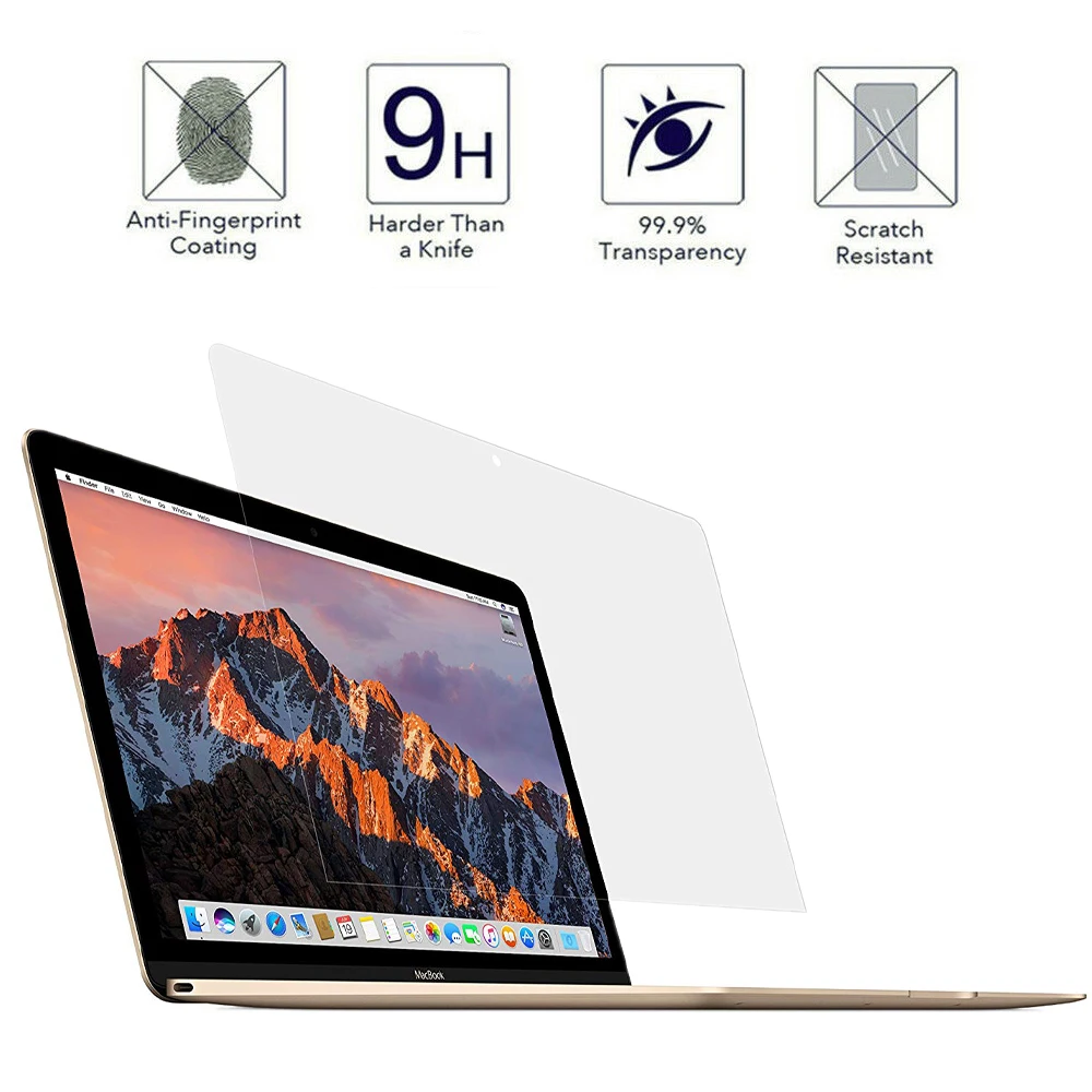 Ультратонкая прозрачная защитная пленка для ноутбука Apple New Macbook (A1534) 12 дюймов 9H| |
