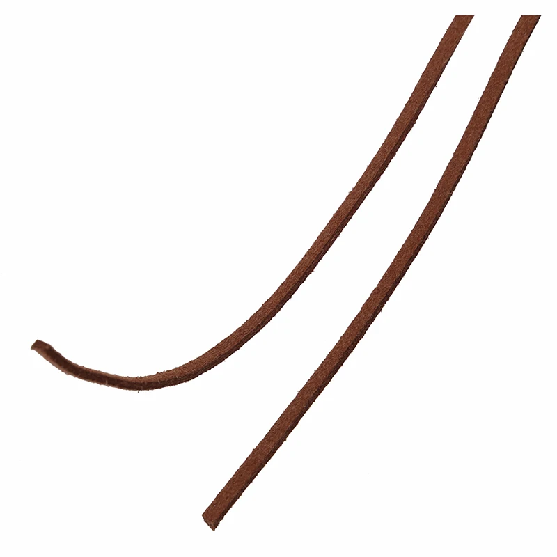 

16.65 - 18.655 m 2 mm Brown Leather Strap Leather Thong Flat DIY