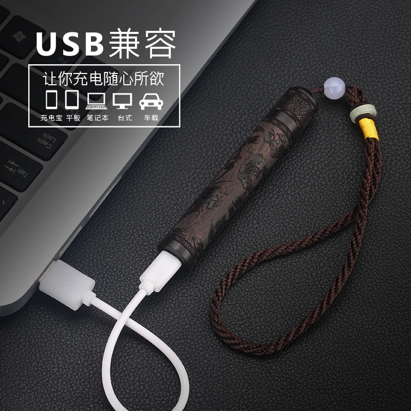 Электронная зажигалка для сигарет с резьбой по дереву зарядка от USB плазменной
