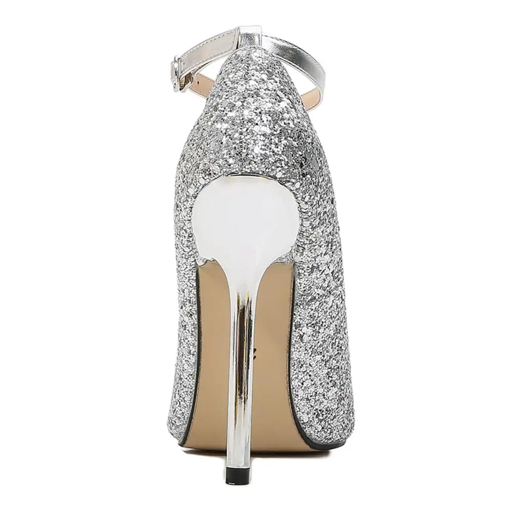 

BBZAI Spring new pattern Extra large woman shoes high-heeled shoes Sexy Cusp women's shoes 13CM Stiletto heels 4-12 13