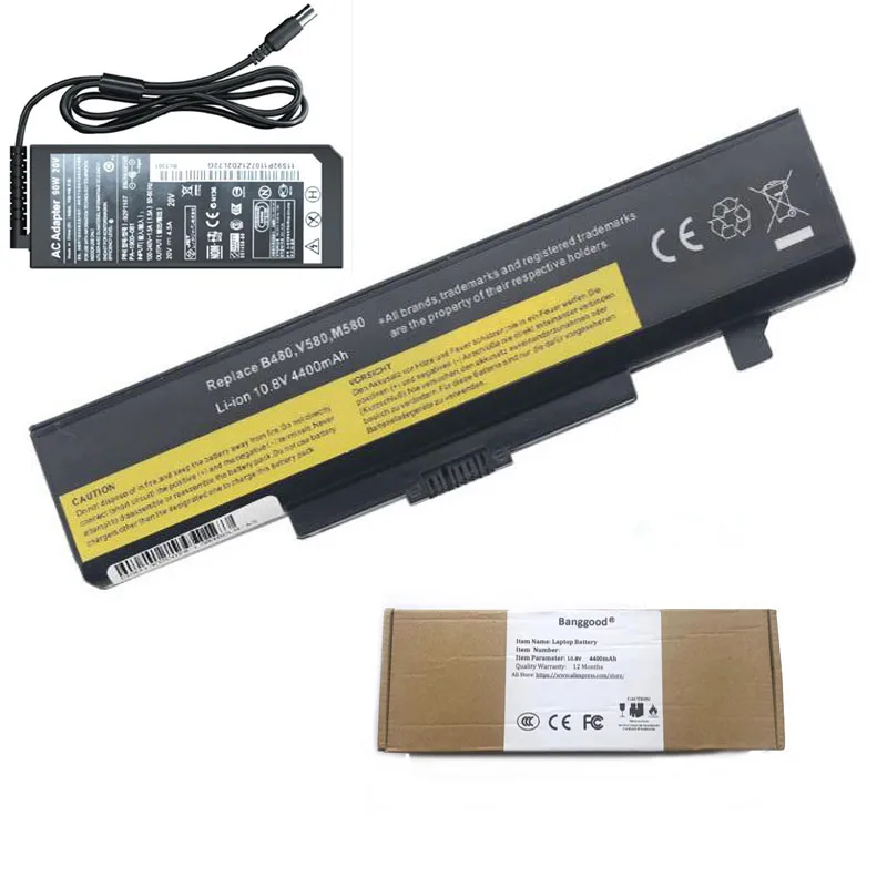 Аккумулятор для ноутбука 4400 мАч + зарядное устройство переменного тока 20 в а Lenovo