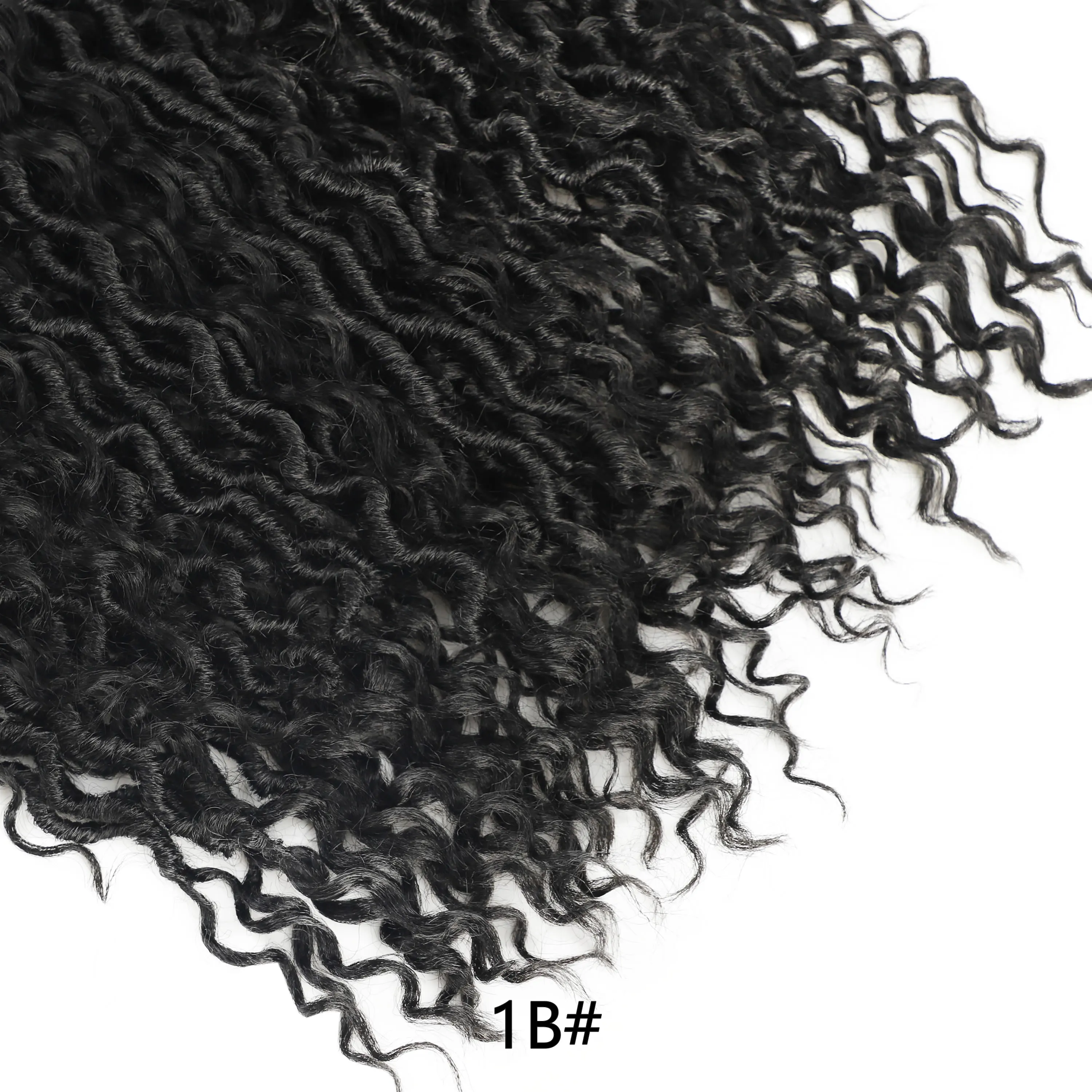 

Svolna Synthetic Crochet Braids Goddess Locs Hair Extension River Faux Locs Braiding Wavy Crochet With Curly Hair