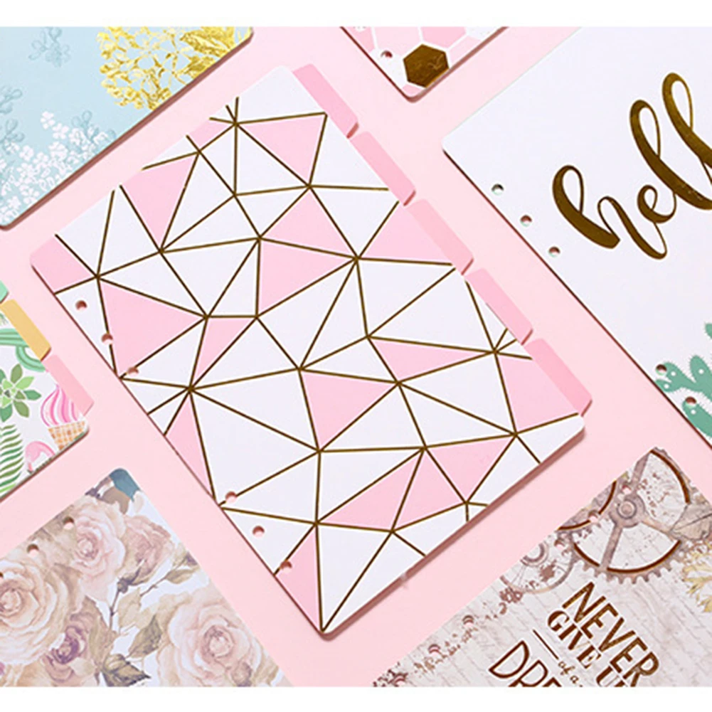 Оригинальный цветной блокнот A5 A6 5 шт. индексная страница Матовая Обложка