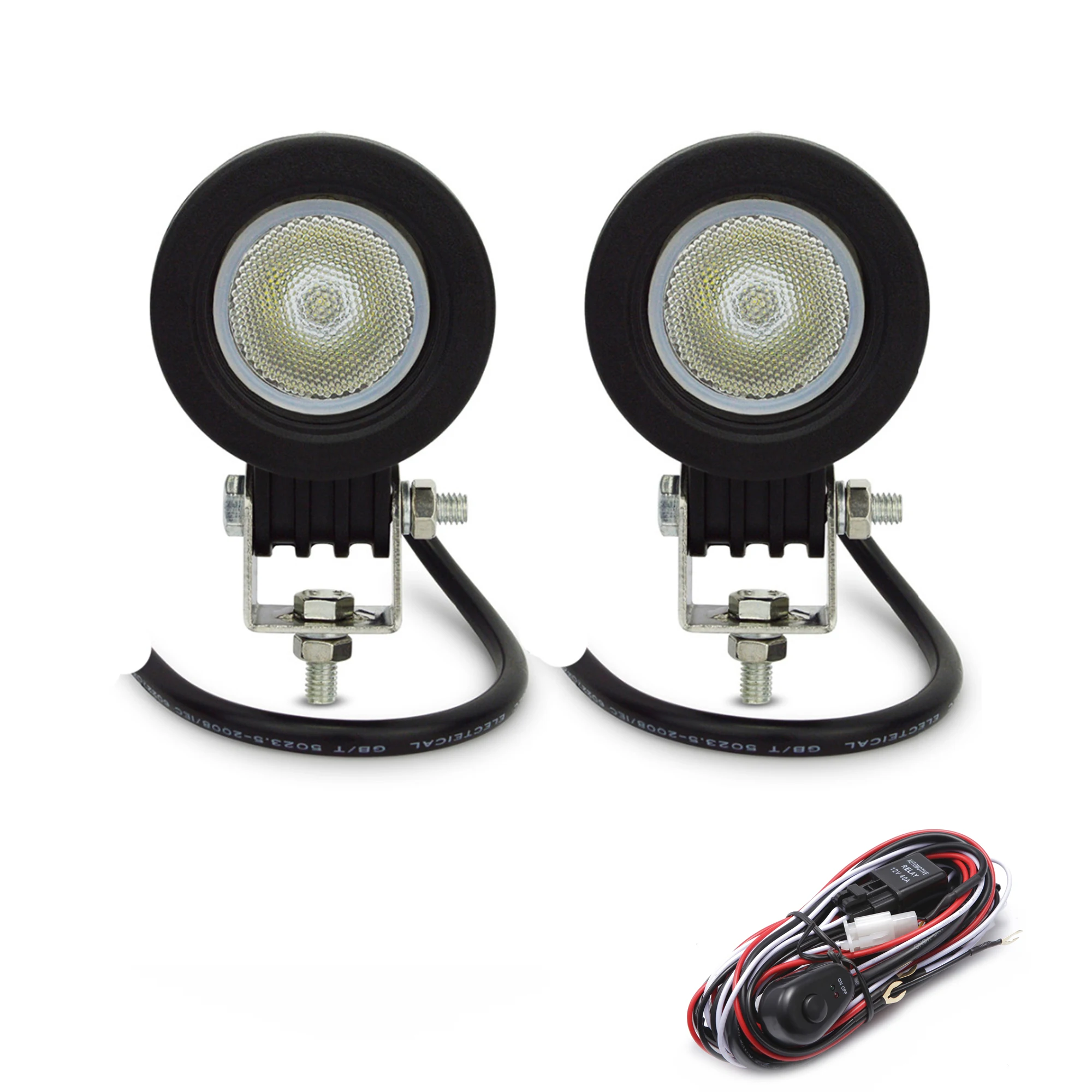 2 шт. дюймовый круглый автомобильный 4x4 светодиодный рабочий светильник 10 Вт 30 В
