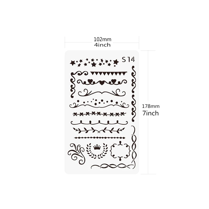 Трафарет для скрапбукинга А6 24/36 шт. тиснильный альбом цветов|Трафареты| |
