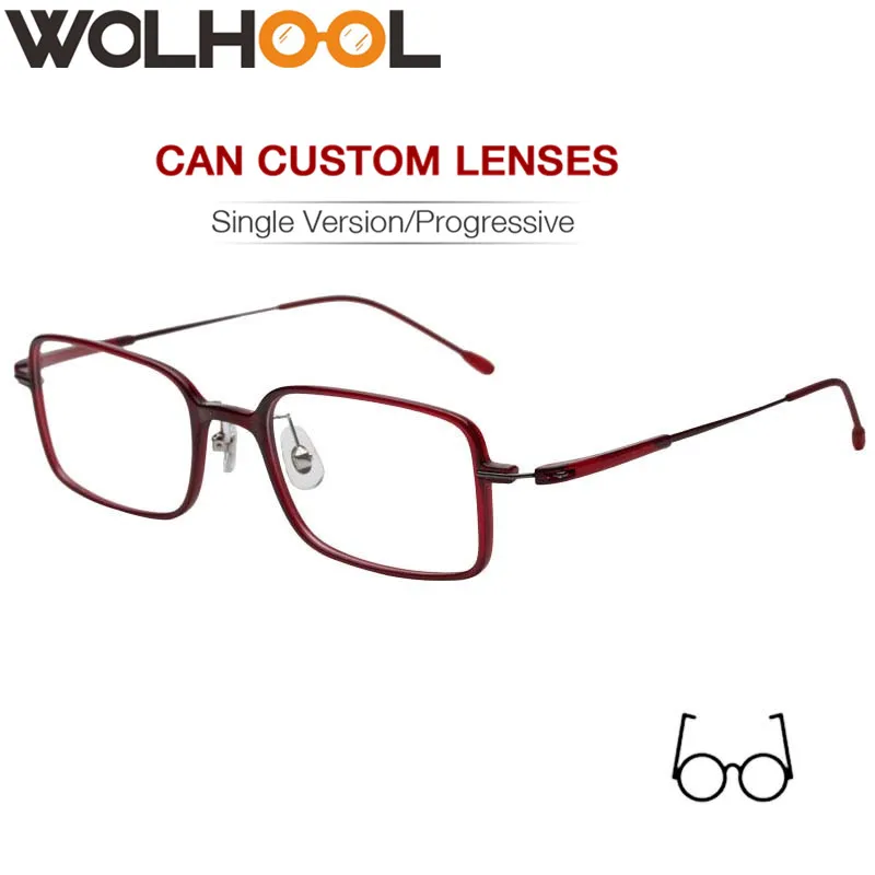 Мужские и женские прямоугольные очки с прозрачными стеклами винтажные