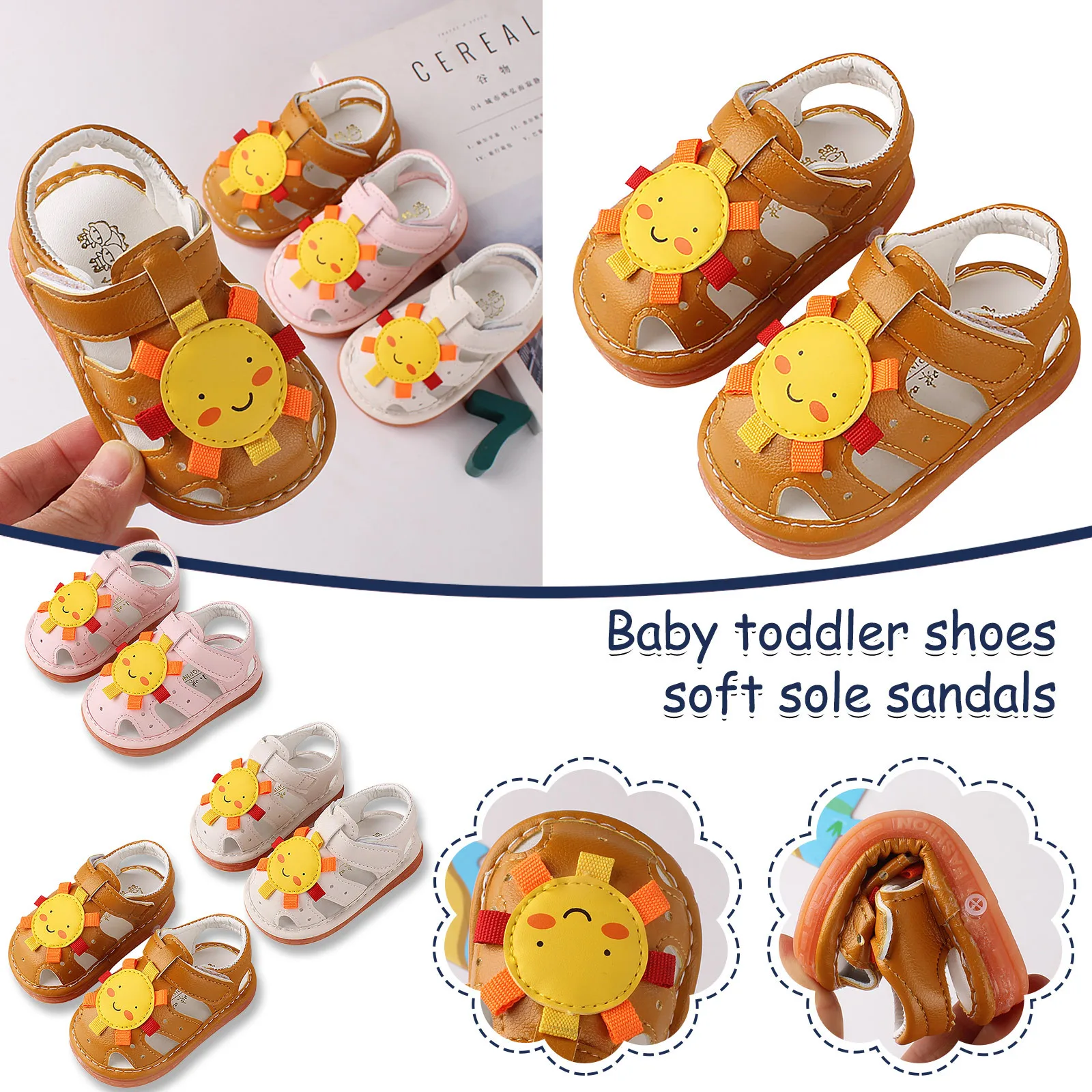 

Summer Toddler Little Baby Kids Girl Cartoons Anti-kick Non-slip Shoes Sandals Baby обђв для новоѬожденн