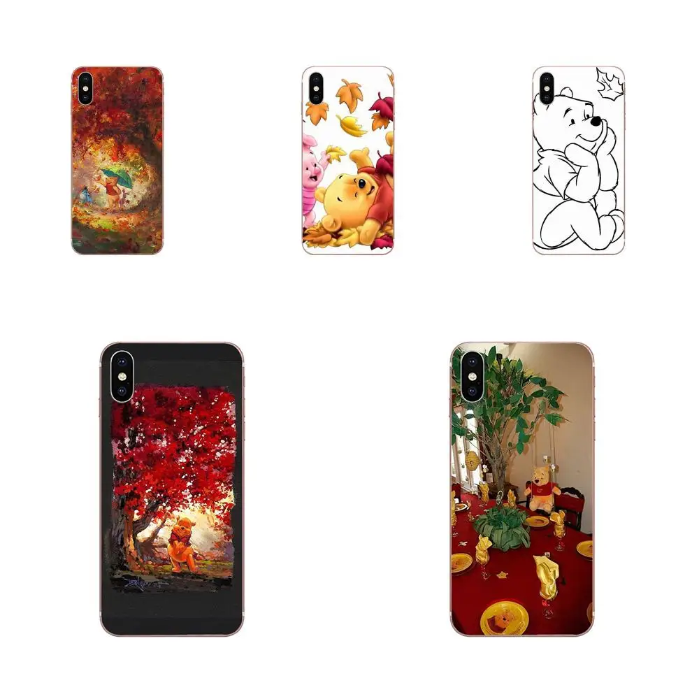 Winnie The Poohs осенние листья мягкие модные оригинальные для Xiaomi Redmi Mi 4 7A 9T K20 CC9 CC9e Note 7 9