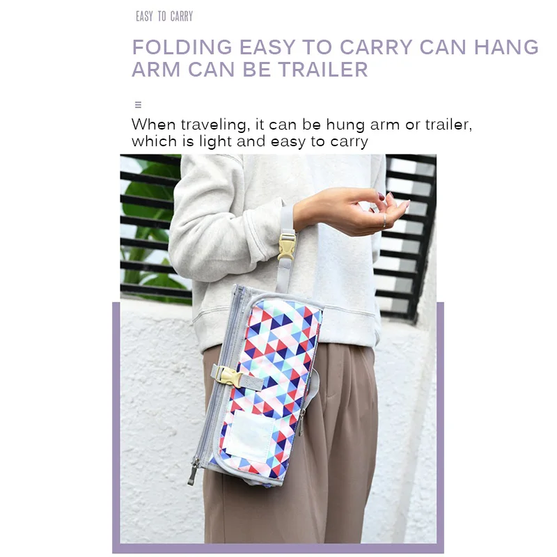 

Baby Changing Mat Bag Foldable Washable Multifunction Waterproof Mattress Reusable Travel Pad Diaper