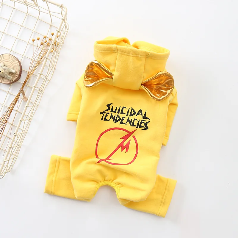 Хлопок Французский бульдог теплый комбинезон одежда для собак маленьких