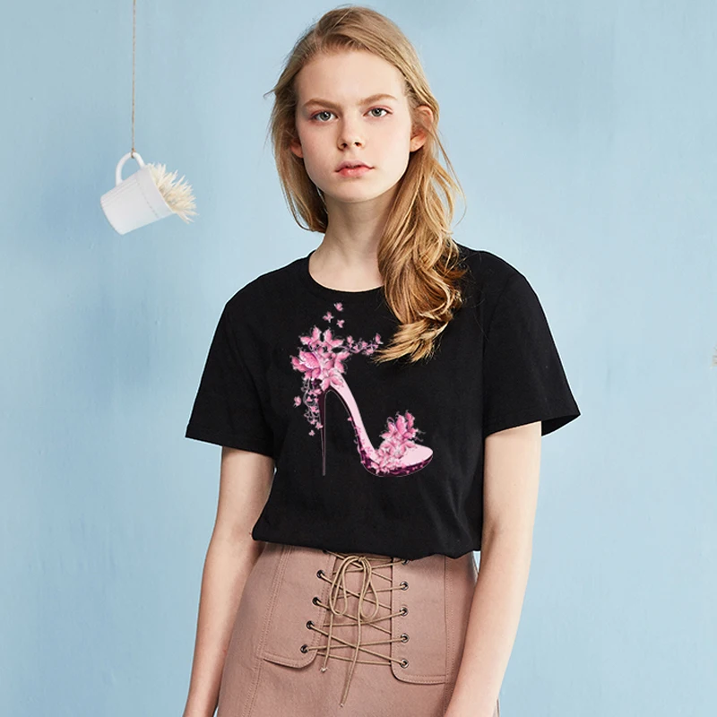 Женская футболка с надписью в стиле Харадзюку женская принтом на заказ короткий