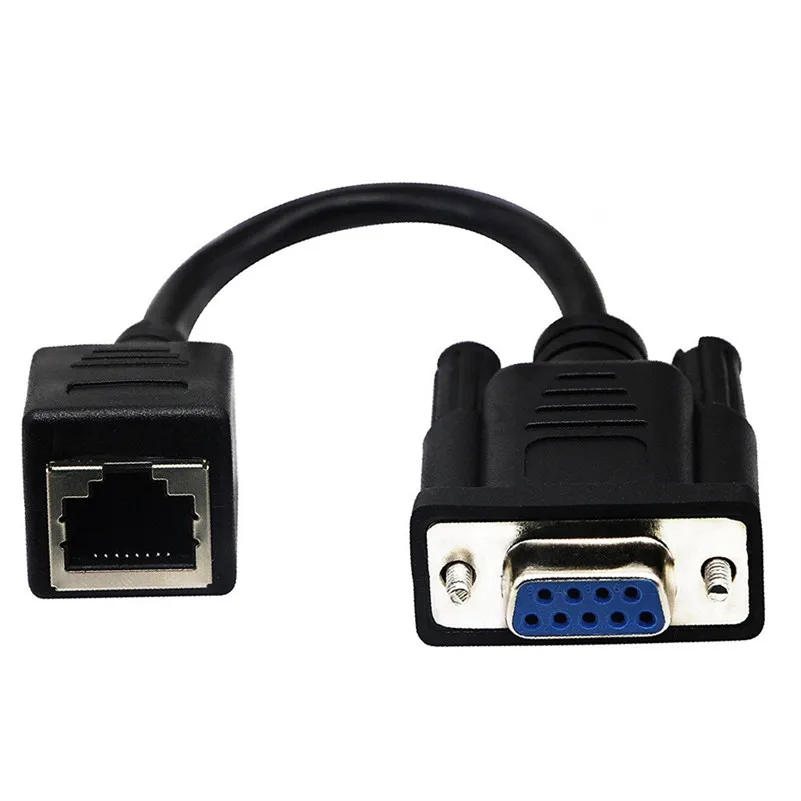 Кабель адаптер DB9 RJ45 18 см VGA гнездо удлинитель конвертер кабель провод