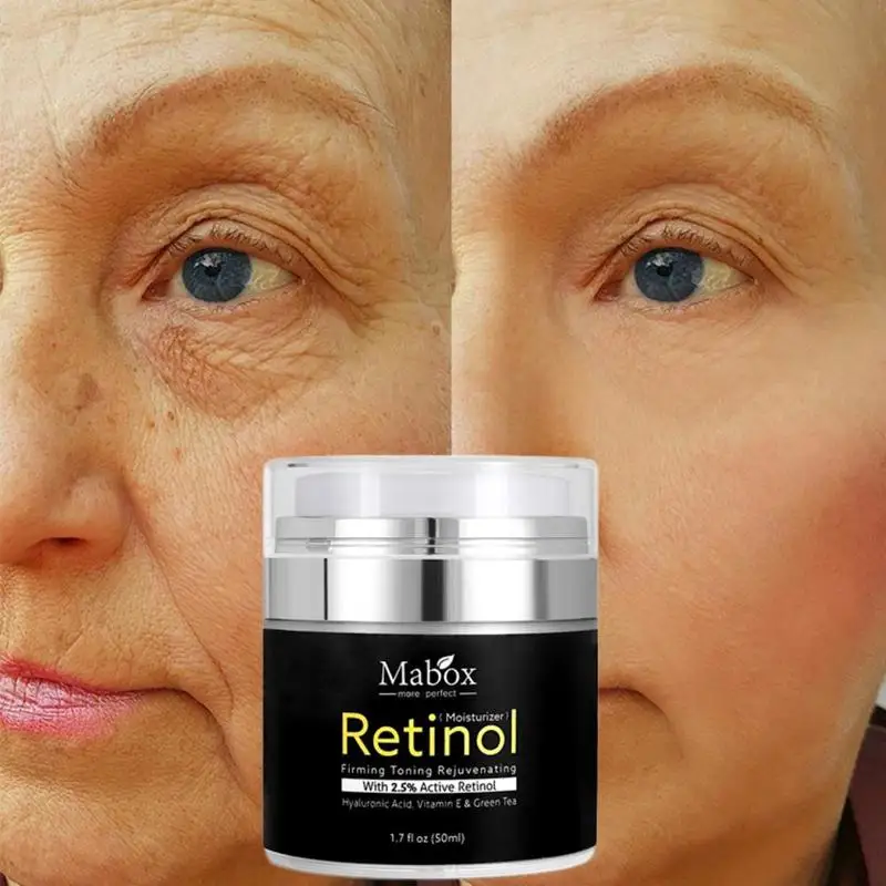 Mabox 50 мл Retinol 2.5% увлажнитель для лица крем с гиалуроновой кислотой антивозрастной