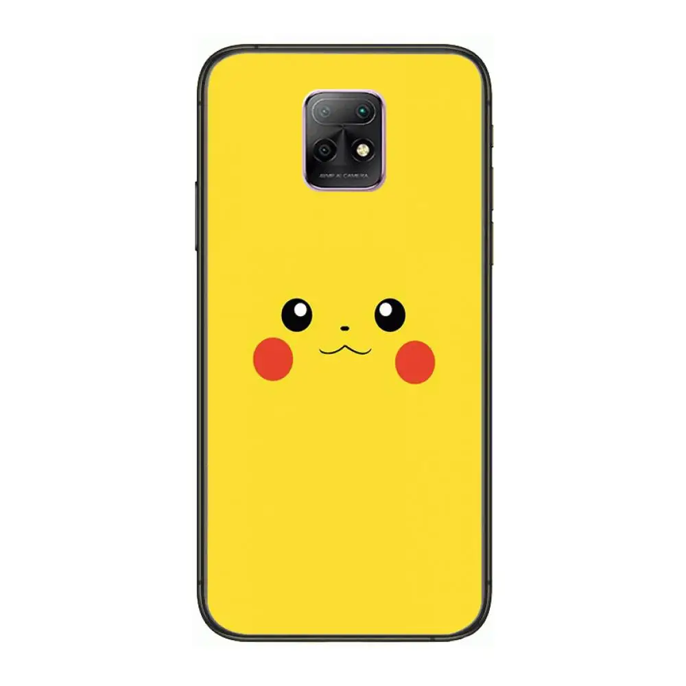 

Popular-Pokemon Phone Case For XiaoMi Redmi 10X 9 8 7 6 5 A Pro S2 K20 T 5G Y1 Anime Black Cover Silicone Back Pretty