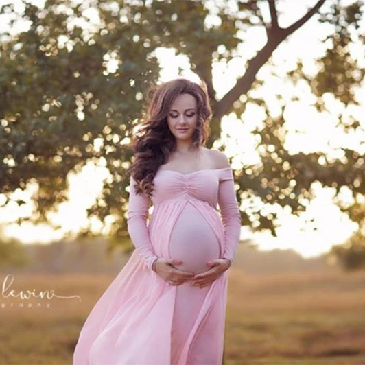 

Maternity Dresses Long Maternity Photography Props Pregnancy Dress For Photo Shooting Pregnant Women Maxi Maternity Gown Clothes