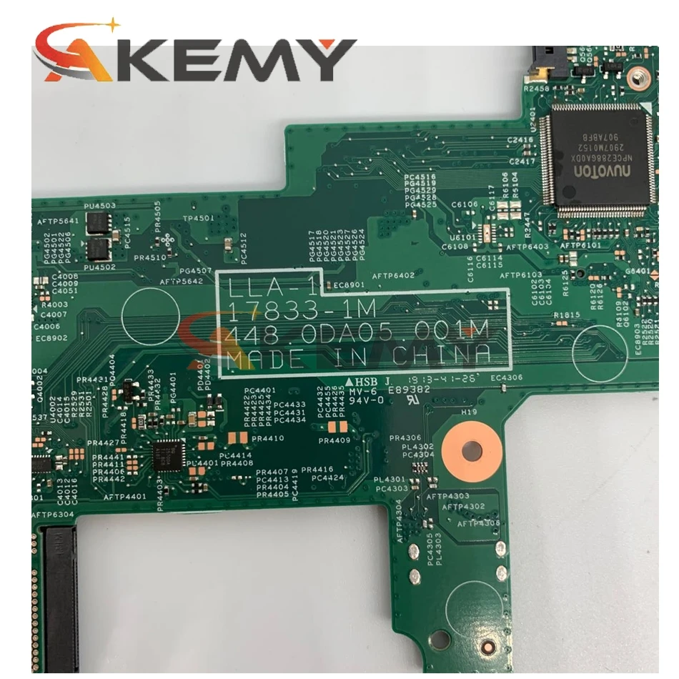 

For Lenovo Thinkpad Yoga 11E 5th Gen Laptop motherboard 448.0DA06.0011 17833-1 With N4100 4GB-RAM 128G SSD 100% fully tested