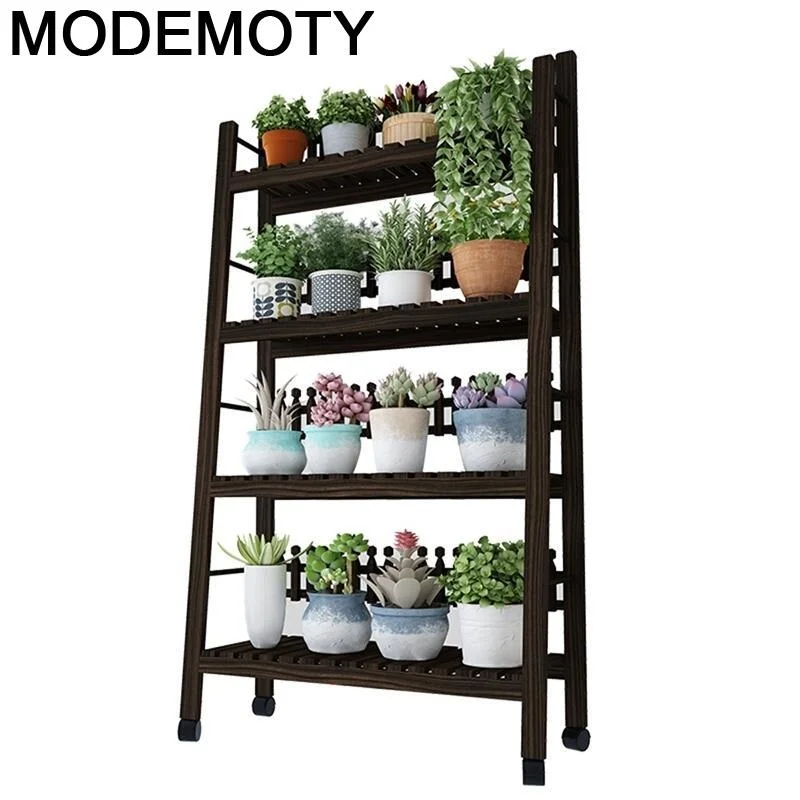 

Repisa Etagere Plante Indoor Plantenstandaard Mueble Para Plantas Wood Balcony Shelf Plant Rack Stojak Na Kwiaty Flower Stand