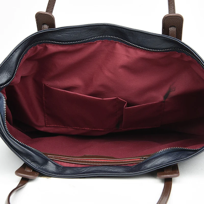 

Luxury Large Tote Shoulder Bags for Women Designer Leather Female Hobo Handbags Chic Portable Lady Bucket Shopper Bag Sacs Cabas