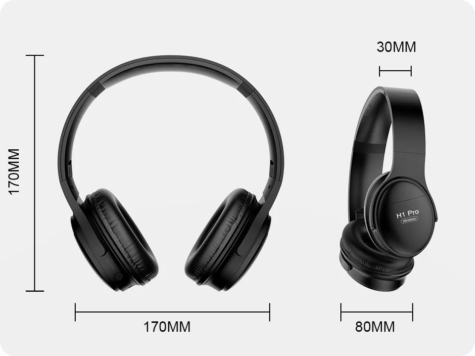 AWI H1 Pro Bluetooth наушники Беспроводные Наушники Накладные наушники с шумоподавлением Hi-Fi стерео игровая гарнитура с микрофоном Поддержка TF карты