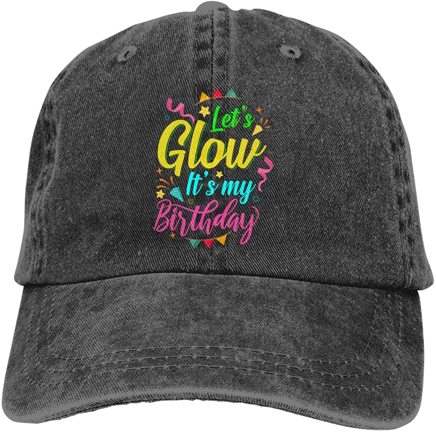 

Light Up Party, This is My Birthday Present Unisex Baseball Cowboy Hat Retro Sports Cowboy Hat Adjustable Adult Hat