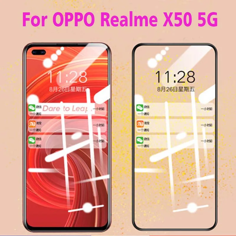 3D полное закаленное стекло для OPPO Realme X50 5G покрытие 9H пленка Взрывозащищенная