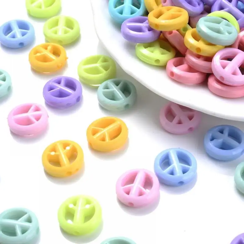 

30-150Pcs 8 Colors Round Flat Acrylic Loose Spacer Beads For Jewelry Making DIY Earrings Bracelet Accessories Wholesale