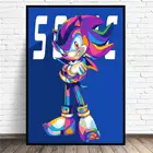 Sonic зубная щётка, тем быстрее холст настенная живопись аниме картины печать на холсте домашний Декор настенный плакат для декора для Гостиная
